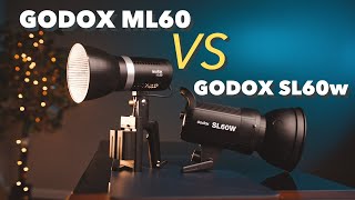 Godox SL60w Vs Godox ML60 Video Light Comparison [upl. by Leia97]