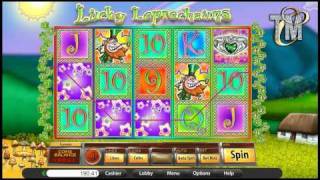 Lucky Leprechauns Video Slot BetOnSoft [upl. by Murdock23]