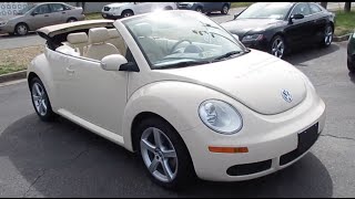 SOLD 2008 Volkswagen Beetle 25 S Convertible Walkaround Start up Tour and Overview [upl. by Adaiha]