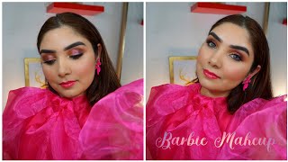 Barbie Pink Inspired Makeup Turorial in Urduhindi [upl. by Aivonas]