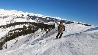 Skiing Crested Butte Headwall Northface and Teocali Bowl March 1st 2021 [upl. by Shotton]