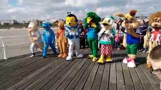 Clacton Pier Mascot Race 2014 [upl. by Maguire]