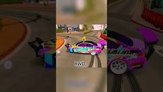 FWD vs RWD vs AWD in Pro Drifting carparkingmultiplayer gaming cpm SHORTS car [upl. by Anovahs]