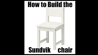 How to Build IKEAs Sundvik Kids Chair [upl. by Sairahcaz]