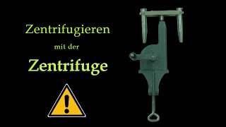 Zentrifugieren mit der Zentrifuge  Trennung von Stoffgemischen [upl. by Brooks]