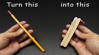 Turn an ordinary PENCIL into something COOL  DIY Tutorial [upl. by Hawkins]