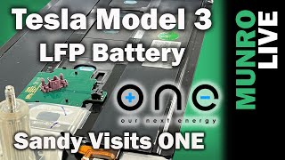 Tesla Model 3 LFP Battery  Sandy Visits the ONE Facility [upl. by Bahr149]