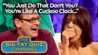 Sean Lock Finds Claudia Winklemans Outbursts Hilarious  Big Fat Quiz of the Year 2008 [upl. by Ramyaj]