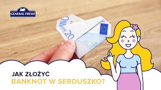 Jak złożyć banknot w serduszko [upl. by Neila]