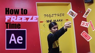 how to card freeze time in adobe after effects tutorial [upl. by Malissia]