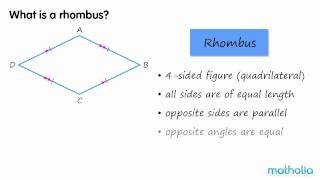 Properties of a Rhombus [upl. by Falda]