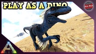 PLAY AS A DINO THE RAPTOR  ARK SURVIVAL EVOLVED [upl. by Elodea]