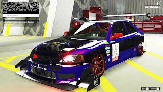 Dinka Blista Kanjo Honda Civic Type R GTA 5 ONLINE Customized Japan Drift NEW 2020 INSANE TUNING [upl. by Sage224]