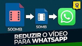 GRÁTIS Como REDUZIR o tamanho do VÍDEO para enviar no Whatsapp Web sem perder a QUALIDADE [upl. by Rasure]