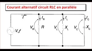 courant alternatif  circuit RLC parallèle darija [upl. by Vihs]