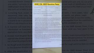 OSSC CGL 2023 Question Paper  ossccgl ossc osssc exam maths shorts ytshorts psbclasses [upl. by Amary466]