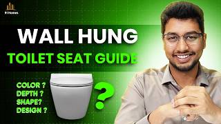 How to select a wall hung toilet seat based on depth shape design brand rim cover and colour [upl. by Cuthbert]