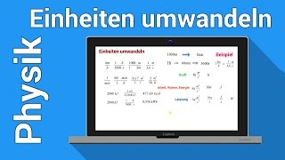 Umwandeln von Einheiten  Physik  Größen Einheiten und Dimensionen [upl. by Keeryt]