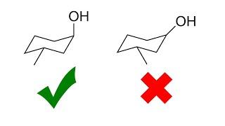 COMO DIBUJAR CICLOHEXANOS SILLA SUSTITUIDOS [upl. by Anelagna]