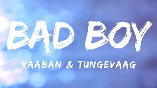 BAD BOY  LYRICS  TUNGEVAAG amp RAABAN  BEAT ON LYRICS  lyrics music viral trending [upl. by Okubo853]