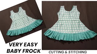 Very easy baby frock cutting and stitching  baby frock cutting and stitching [upl. by Yecrad]