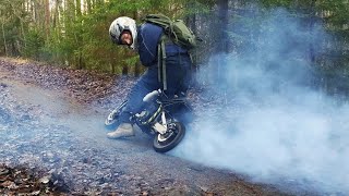 10kW Electric minibike First tests after upgrade [upl. by Ahsenahs]