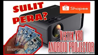 Vistek V80 Android Led Projector 1080p 2500 Lumens  SULIT NGA BA [upl. by Dupuy]