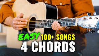 Easy Guitar Songs For Beginners Using 4 Chords [upl. by Oyr]