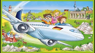 Deutschland Flug 🛩️ Deutsch als Fremdsprache Lernspiel App für Kinder [upl. by Vasta]