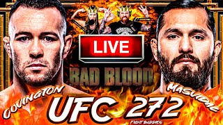 🔴 UFC 272 COLBY COVINGTON vs JORGE MASVIDAL LIVE FIGHT REACTION  THE MMAHOLES [upl. by Rodger]