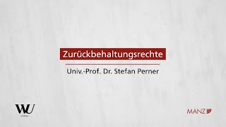 PernerSpitzerKodek  Abschnitt 75  Zurückbehaltungsrechte [upl. by Ogren232]