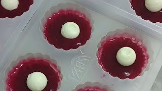 Jelly Mooncake Making natural colour jelly moon cake festival today love baking tutorial [upl. by Gerc]