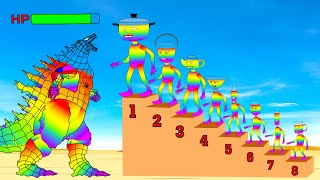 Evolution Of GODZILLA EARTH Vs MONSTER RADIATION RAINBOW  Returning From The Dead SECRET  FUNNY [upl. by Anul]