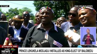 Prince Lekukela Modjadja installed as kingelect of Balobedu amidst throne dispute [upl. by Leesa]