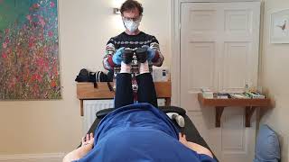 Chiropractic Activator V adjustment Basic scan plus pelvic tests and adjustments [upl. by Nerrej]