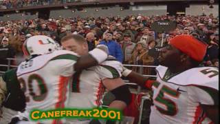 2001 Ed Reed Touchdown  Miami vs BC [upl. by Nalad]