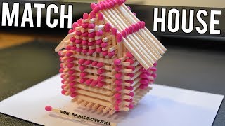 How to Make a MATCHSTICK HOUSE 🏠🔥 [upl. by Clotilde]