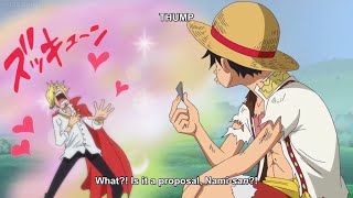 one piece namis proposal to sanji [upl. by Ainirtac]