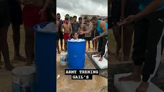 INDIAN ARMY TRENING GAILS 🥵😰🇮🇳🥶🔥🇮🇳armytraining armygirl [upl. by Countess]