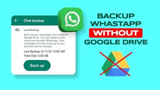 Whatsapp Backup Without Google Drive Tutorial [upl. by Aigroeg]