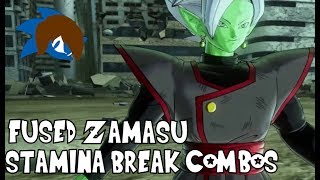 Dragon Ball Xenoverse 2 Fused Zamasu Stamina Break Combos  Combo Guide  Johnic Adventure [upl. by Magna]