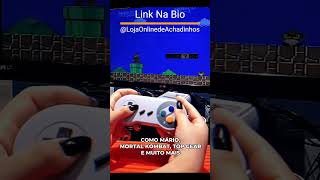 Vídeo Game Portátil Estilo Nintendo  Mini SNES  Com 2 Controles  8 bits  620 Jogos [upl. by Nerin]