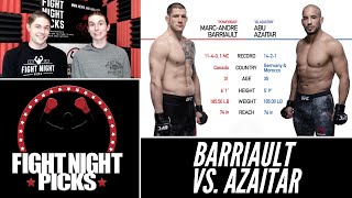 UFC 260 MarcAndre Barriault vs Abu Azaitar Prediction [upl. by Faria]