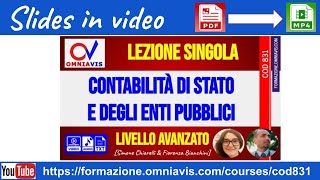 Slides in video PDFMP4 Contabilità di Stato e enti pubblici  Chiarelli  Bianchini Cod831 [upl. by Conall]