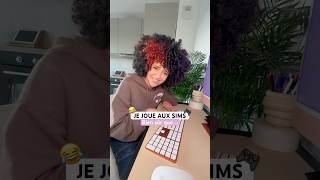 Je joue aux sims bien sur que … 😏 curlyhair sims [upl. by Losiram]