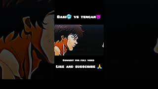 Baki hanma 🥶 vs Tengan😈 bakihanma bakihanmaseason2 yujirohanma ytshort shots animeedit viral [upl. by Eki629]