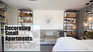 Maximize Your Space  Budget in Small Apartments  Interior Design [upl. by Etnaed]