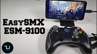 EasySMX ESM 9100 GamepadController ReviewGaming test AndroidPCPS3 [upl. by Aniluj813]