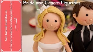 How to make Bride and Groom Cake Toppers [upl. by Dunaville]