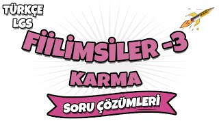 Fiilimsiler 3 LGS Soru Çözümü [upl. by Ferrel]